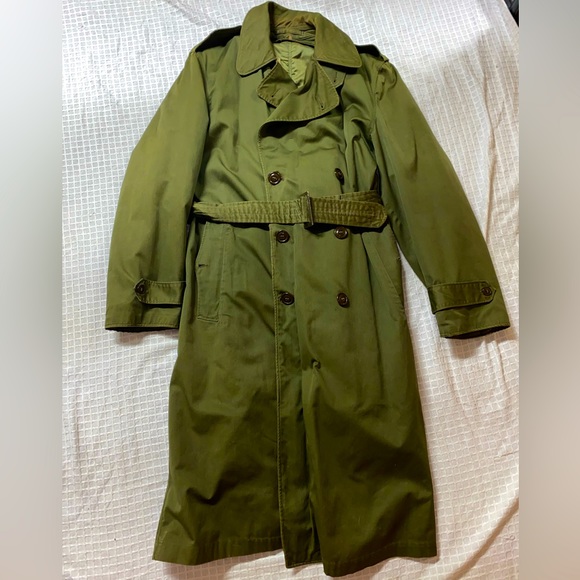 U.S. Army Jackets & Coats 953 Us Military Wool Trench Overcoat